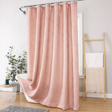 Kate Aurora Serena Elegant Jacquard Woven Fabric Shower Curtain - Standard Size - Blush