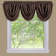 Kate Aurora 5 Piece Damask Thermal Blackout Rod Pocket Window Curtains & Valances Set - 52 in. W x 63 in. L, Chocolate Brown