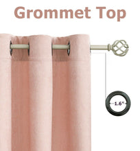 Kate Aurora Hotel Chic 2 Pack Light Filtering Grommet Top Window Curtains - 52 in. W x 84 in. L, Rose/Pink
