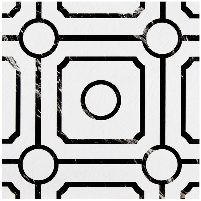 GoodGram Peel N' Stick DIY Retro 12x12 Self Adhesive Vinyl Floor Tile - 20 Tiles (20 Total SF in a Box) - Carrera - 20 Tiles/