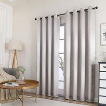 Kate Aurora 1 Piece Riyadh Light Filtering Grommet Top Embossed Diamond Jacquard Window Curtain Panel - Silver