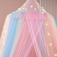 Kate Aurora Breathable Juvi Princess Rainbow Color Hanging Dome Canopy Tent Curtain Drape