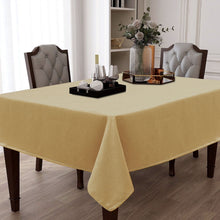Kate Aurora Luxe Living Raised Chenille All Purpose Fabric Tablecloth - 54 in. W x 104 in. L - Gold