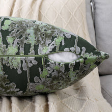 Kate Aurora 1 Piece Jacobean Floral Chenille Ultra Plush & Fluffy 18"x 18" Filled Accent Throw Pillow With Removable Shell/Co