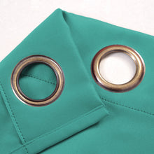 Kate Aurora 1 Piece Teal Room Darkening Grommet Top Window Curtain Panel - 45 in. Long