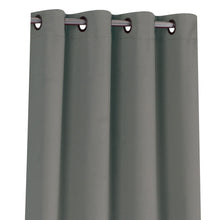 Kate Aurora 100% Thermal Blackout Bath & Kitchen Window Curtains - 50 in. W x 63 in. L, Charcoal
