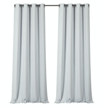 Kate Aurora 100% Hotel Thermal Blackout White Grommet Top Curtain Panels - 50 in. W x 84 in. L, White
