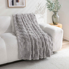 Kate Aurora Greenwich Ultra Soft & Plush Accent Throw Blanket - 50 in. x 60 in. - Silver