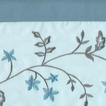 Kate Aurora Complete 5 Pc Window in a Bag Embroidered Floral Country Flax Sheer Curtain & Valance Set - 54 in. W x 84 in. L, 