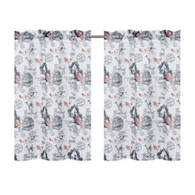 Kate Aurora Rooster Toile Complete 3 Pc Café Kitchen Curtain Tier And Valance Set - 56 in. W x 36 in. L, Dusty Rose