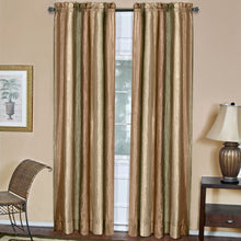 GoodGram Ombre Crushed Satin Sheer Single Window Curtains & Valances - 50 in. W x 63 in. L, Earth