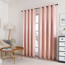 Kate Aurora 1 Piece Riyadh Light Filtering Grommet Top Embossed Diamond Jacquard Window Curtain Panel - Rose