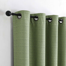 Kate Aurora 1 Piece Grace Hotel Room Darkening Grommet Top Window Curtain Panel - 84 in. Long - Sage