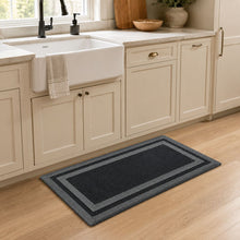 Kate Aurora Ultra Lux Oversized Anti Fatigue Bordered Kitchen Mat With Beveled Edges - 20 in. W x 39 in. L