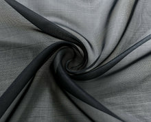 Kate Aurora Living Designer Sheer Voile Rod Pocket Curtains For Small Windows - 52 in. W x 45 in. L, Black