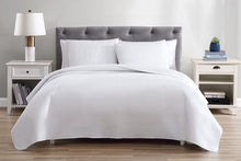 Kate Aurora Basic Bedding Euro Chic 3 Piece Quilt & Pillow Shams Set , White - Queen