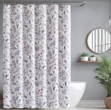 Kate Aurora Shabby Chic Watercolor Floral Garden Fabric Shower Curtain - Neutral