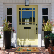 Kate Aurora Hello Summer Bristled Outdoor Heavy Duty Welcome Mat - 18"x30"