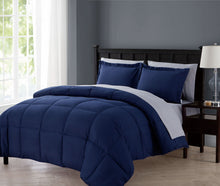 Kate Aurora Living Goose Down Alternative Bed in a Bag Complete Comforter Set - Full, Blue