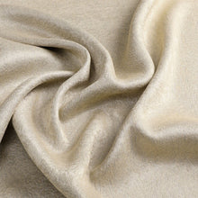 Kate Aurora Serena Elegant Jacquard Woven Fabric Shower Curtain - Standard Size - Beige