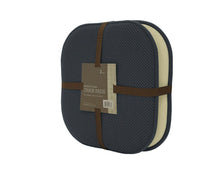 GoodGram 2 Pack: Ultra Comfort Memory Foam Non-Slip Chair Pads/Cushions - 16 in. W x 16 in. L, Charcoal