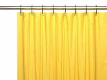 Kate Aurora Hotel Heavy Duty 10 Gauge Vinyl Shower Curtain Liners - Neon Yellow 72" x 72" Standard Shower Curtain Liner