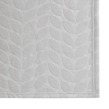 Kate Aurora Pastel Chic Embossed Leaves Ultra Plush Accent Throw Blanket - 50 in. W x 60 in. L