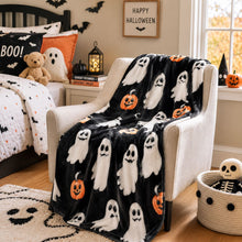 Kate Aurora Halloween Friends Ultra Soft & Plush Accent Throw Blanket