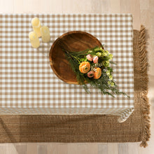 Kate Aurora Country Farmhouse Plaid Buffalo Check Stain & Spill Proof Fabric Tablecloths - 60in. X 120in. (10-12 Chairs), Lin
