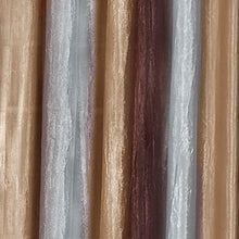 GoodGram Ombre Crushed Satin Sheer Single Window Curtains & Valances - 46 in. W x 42 in. L Single Valance, Chocolate