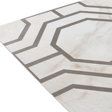 Kate Aurora Retro 12x12 Self Adhesive Vinyl Floor Tile - Octagon - 20 Tiles/20 sq. ft.