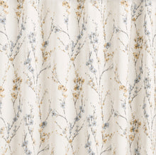 Kate Aurora Woodland Bloom Botanical Fabric Shower Curtain - 70 in. x 72 in. - Neutral