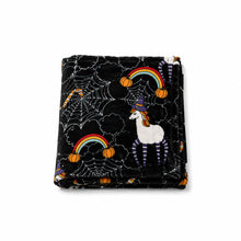 Kate Aurora Trick or Treat Halloween Unicorns, Pumpkins & Spider Webs Ultra Soft & Plush Accent Throw Blanket - 50 in. W x 60