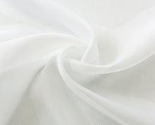 Kate Aurora Sheer Elegance 3 Piece Window Curtain & Crystal Beaded Valance Set - White