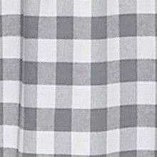 GoodGram Buffalo Check Gingham Custom Window Curtain Treatments - Tiers 29 in. W x 36 in. L, Gray