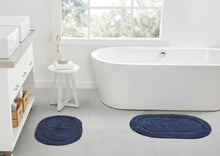 Kate Aurora Spa Retreat 100% Pile Cotton 2 Piece Oval Bath Rug Set