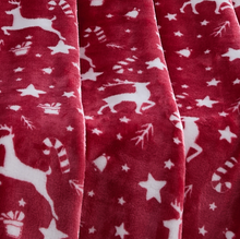 Kate Aurora Candy Canes & Christmas Reindeer Ultra Soft & Plush Accent Throw Blanket - 50" x 60"