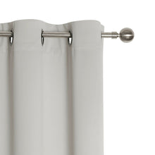Kate Aurora Hotel Living 2 Pack 100% Blackout Grommet Top Ivory Beige Curtain Panels - 50 in. W x 45 in. L, Ivory Beige