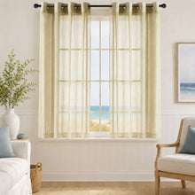 GoodGram Basic Home Grommet Top Sheer Single Window Curtain - 52 in. W x 45 in. L, Antique