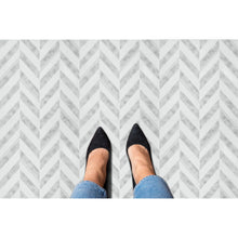GoodGram Peel N' Stick DIY Retro 12x12 Self Adhesive Vinyl Floor Tile - 20 Tiles (20 Total SF in a Box) - Chevron - 20 Tiles/