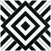 GoodGram Peel N' Stick DIY Retro 12x12 Self Adhesive Vinyl Floor Tile - 20 Tiles (20 Total SF in a Box) - Geometric - 20 Tile