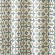 Kate Aurora 2 Pack: Modern Chic Geometric Tab Top Window Curtain Panels - 52 in. W x 63 in. L, Taupe