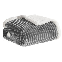 Kate Aurora Dorm Essentials Ultra Soft Ribbed Gray Accent Throw Blanket - 50 in. x 60 in.