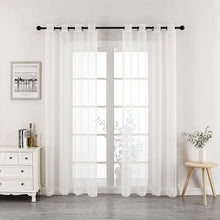 GoodGram Montauk Accents 2 Piece Grommet Top Summery Sheer Voile Window Curtain Panels For Extra Long & Taller Windows - 90 i