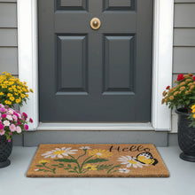 Kate Aurora Butterflies & Sunflowers Bristled Coir Outdoor Welcome Mat - 18"x30"