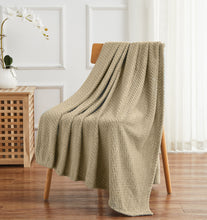 Kate Aurora Ultra Soft & Plush Herringbone Fleece Throw Blanket Covers