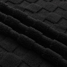 Kate Aurora Greenwich Ultra Soft & Plush Accent Throw Blanket - 50 in. x 60 in. - Black