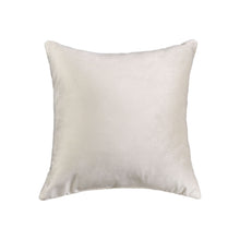 Kate Aurora Overfilled Crushed Velvet 1 Piece Zippered Christmas Accent Throw Pillow - 18" x 18" - Beige
