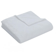 Kate Aurora Ultra Plush Contemporary Geometric Hypoellergenic Accent Throw Blanket - 50 in. W x 60 in. L - White