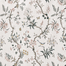 Kate Aurora Botanical Gardens & Birds Chic Fabric Shower Curtain - Standard Size